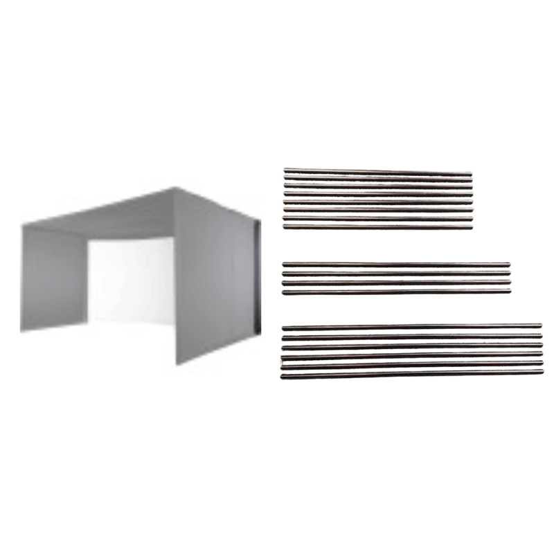 Carl's Place Back Cover Pipe Kit for Curved Golf Simulator Enclosure