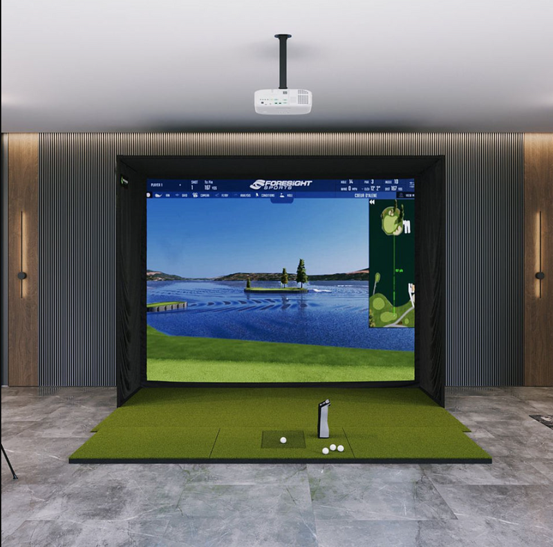 Indoor Sports Leisure & Entertainment Golf Simulator with Infrared Projection EU Equipment for Golf Games