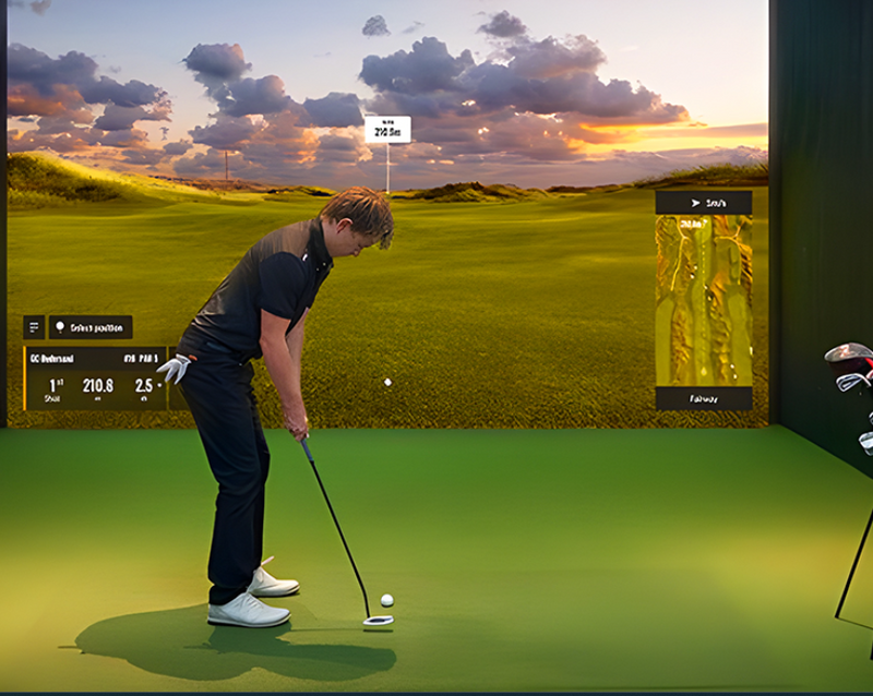 Projection Screen Virtual Home Indoor Golf Simulator System Complete Golf Simulator Set