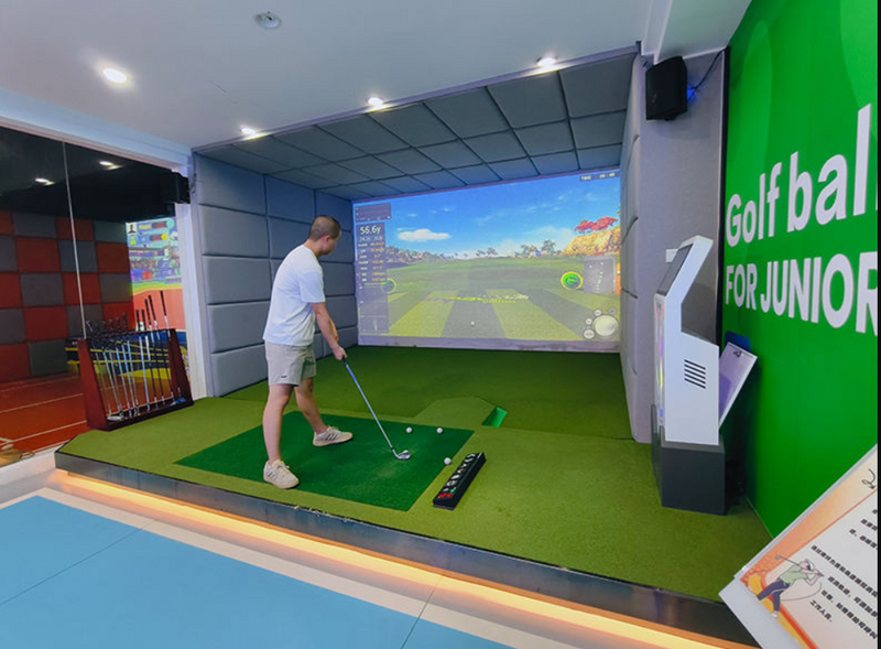High-speed Camera, High-definition, Luxurious Indoor Golf Simulator for Home Practice, Suitable for Large Game Centers.