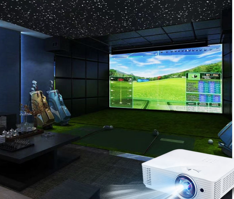 Indoor Sports Leisure & Entertainment Golf Simulator with Infrared Projection EU Equipment for Golf Games