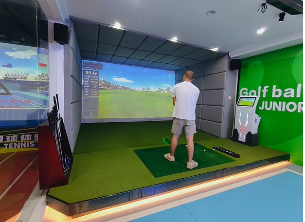 High-speed Camera, High-definition, Luxurious Indoor Golf Simulator for Home Practice, Suitable for Large Game Centers.
