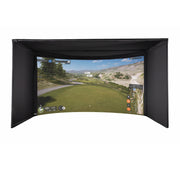 Curved Golf Simulator Enclosure — Pipe Framing Detail