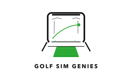 Golf Sim Genies logo concept 12 cleaned simulator bay mark