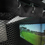 Golf Room Curtain Valence in Simulator Environment